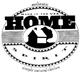 HOME SPIRIT AUTHENTIC SIMPLY NATURAL CLOTHES logo