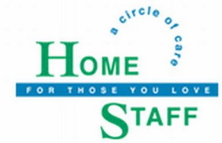 HOME STAFF A CIRCLE OF CARE FOR THOSE YOU LOVE logo