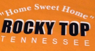 "HOME SWEET HOME" ROCKY TOP TENNESSEE logo