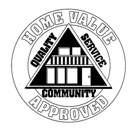 HOME VALUE APPROVED QUALITY SERVICE COMMUNITY logo