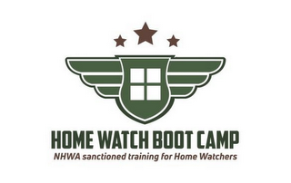 HOME WATCH BOOT CAMP NHWA SANCTIONED TRAINING FOR HOME WATCHERS logo