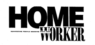 HOME WORKER CONNECTING PEOPLE WORKING FROM HOME logo