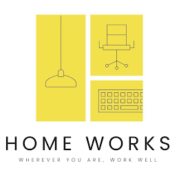 HOME WORKS WHEREVER YOU ARE, WORK WELL logo
