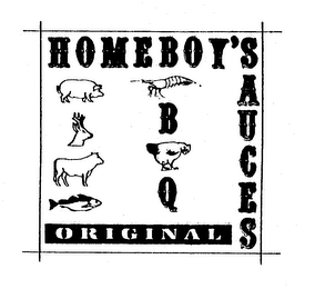 HOMEBOY'S SAUCES ORIGINAL BBQ logo