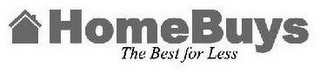 HOMEBUYS THE BEST FOR LESS logo