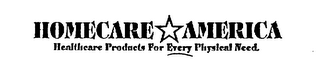 HOMECARE AMERICA HEALTHCARE PRODUCTS FOR EVERY PHYSICAL NEED. logo