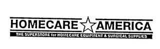 HOMECARE AMERICA THE SUPERSTORE FOR HOMECARE EQUIPMENT & SURGICAL SUPPLIES logo