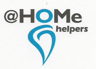 @HOMEE HELPERS, WITH THE O FORMING THE HEAD OF A TEARDROP-SHAPED PERSON logo