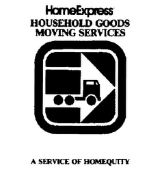 HOMEEXPRESS HOUSEHOLD GOODS MOVING SERVICES A SERVICE OF HOMEQUITY logo