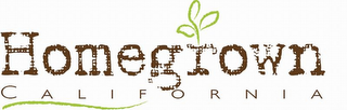 HOMEGROWN CALIFORNIA logo