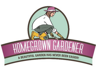 HOMEGROWN GARDENER A BEAUTIFUL GARDEN HAS NEVER BEEN EASIER! logo