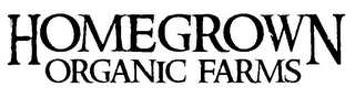 HOMEGROWN ORGANIC FARMS logo