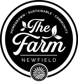 HOMEGROWN SUSTAINABLE COMMUNITY THE FARM NEWFIELD logo
