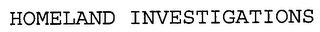 HOMELAND INVESTIGATIONS logo