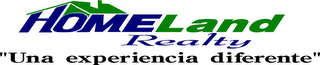 HOMELAND REALTY "UNA EXPERIENCIA DIFERENTE" logo