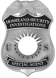 HOMELAND SECURITY INVESTIGATIONS US SPECIAL AGENT logo