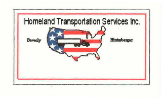 HOMELAND TRANSPORTATION SERVICES INC. BEVERLY HINTERBERGER logo