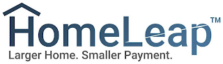 HOMELEAP LARGER HOME. SMALLER PAYMENT. logo