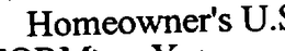 HOMEOWNER'S U.S. logo