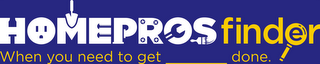 HOMEPROSFINDER WHEN YOU NEED TO GET ____ DONE logo
