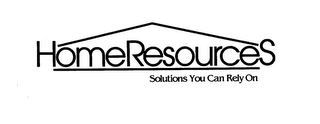 HOMERESOURCES SOLUTIONS YOU CAN RELY ON logo