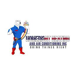 HOMERIGHT HEATING AND AIR CONDITIONING INC DOING THINGS RIGHT logo