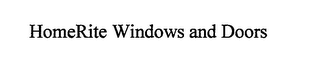 HOMERITE WINDOWS AND DOORS logo