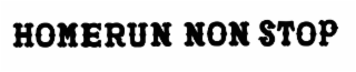 HOMERUN NON STOP logo