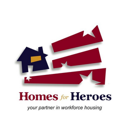 HOMES FOR HEROES YOUR PARTNER IN WORKFORCE HOUSING logo