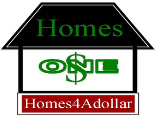 HOMES ONE $ HOMES 4 A DOLLAR logo