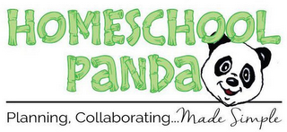 HOMESCHOOL PANDA PLANNING COLLABORATING...MADE SIMPLE logo