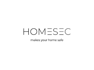 HOMESEC MAKES YOUR HOME SAFE logo