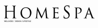 HOMESPA WELLNESS DESIGN LIFESTYLE logo