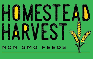 HOMESTEAD HARVEST NON GMO FEEDS logo