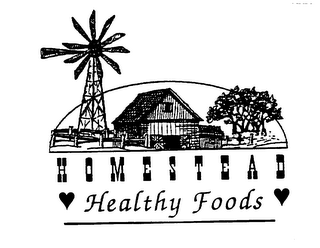 HOMESTEAD HEALTHY FOODS logo