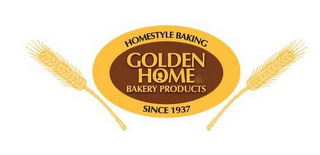 HOMESTYLE BAKING GOLDEN HOME BAKERY PRODUCTS SINCE 1937 logo