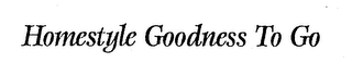 HOMESTYLE GOODNESS TO GO logo