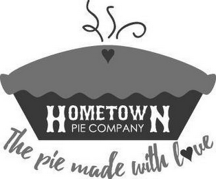 HOMETOWN PIE COMPANY THE PIE MADE WITH LOVE logo