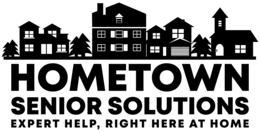 HOMETOWN SENIOR SOLUTIONS EXPERT HELP, RIGHT HERE AT HOME logo