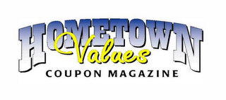 HOMETOWN VALUES COUPON MAGAZINE logo