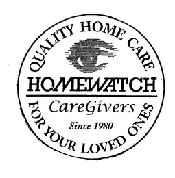 HOMEWATCH CAREGIVERS QUALITY HOME CARE FOR YOUR LOVED ONES SINCE 1980 logo