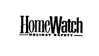 HOMEWATCH HOLIDAY SAFETY logo