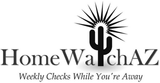 HOMEWATCHAZ WEEKLY CHECKS WHILE YOU'RE AWAY logo