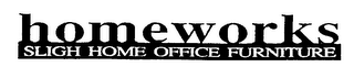 HOMEWORKS SLIGH HOME OFFICE FURNITURE logo