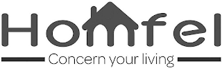 HOMFEL CONCERN YOUR LIVING logo
