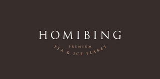 HOMIBING PREMIUM TEA & ICE FLAKES logo