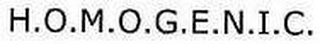 H.O.M.O.G.E.N.I.C. logo
