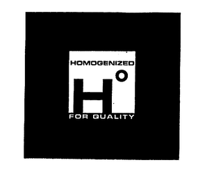 HOMOGENIZED H FOR QUALITY logo