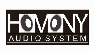 HOMONY AUDIO SYSTEM logo