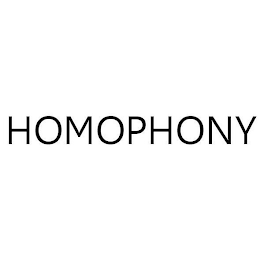 HOMOPHONY logo